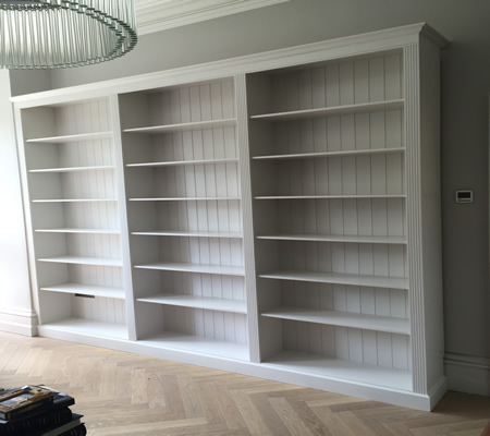Large 3 Section Georgian Style Bookcase