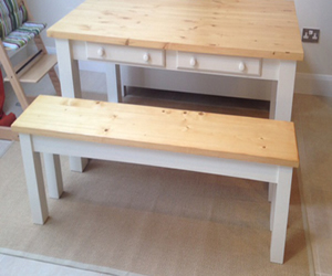 Benches can be made to match your table
