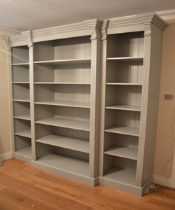 Painted Breakfront Bookcase