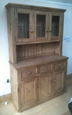 made to measure 3 Door Glass Door Kitchen Dresser
