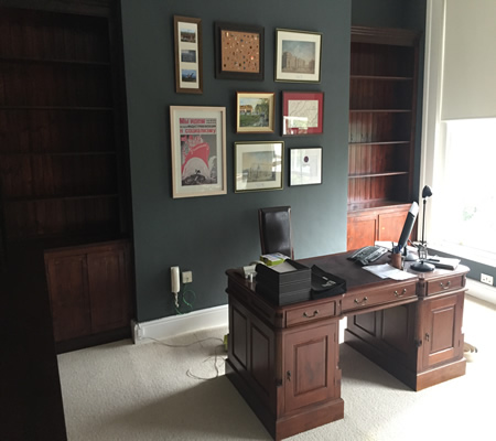 Stained Mahogany Office Libarey
