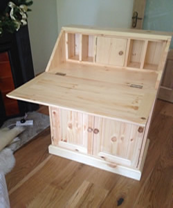 Solid Pine Single Bureau made to measure