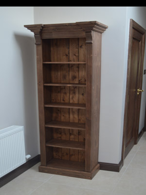 Dark Walnut Stanied 6' x 2' Bookshelf 