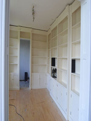Painted French White Home Librery 