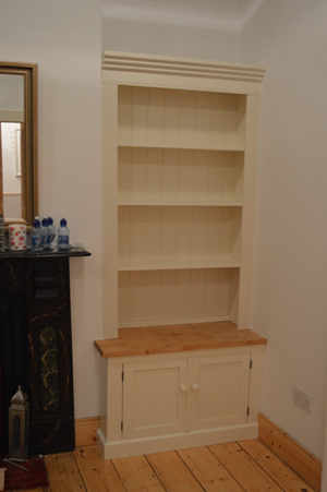 Fitted Alcove unit painted French White