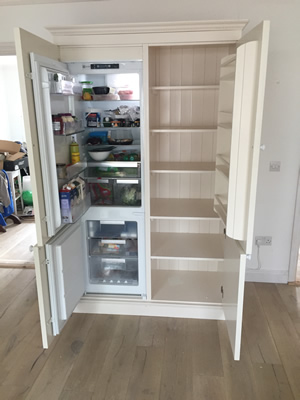 Larder Press has a fridge freezer on one side